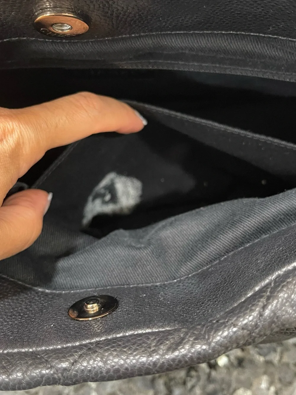 CHANEL Black Quilted Caviar Leather Shoulder Bag with CC Logo